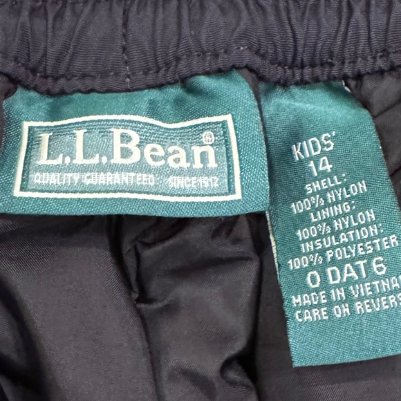 price ⬇️LLBean Snow/Ski pants Youth 14 in black - Picture 2 of 7
